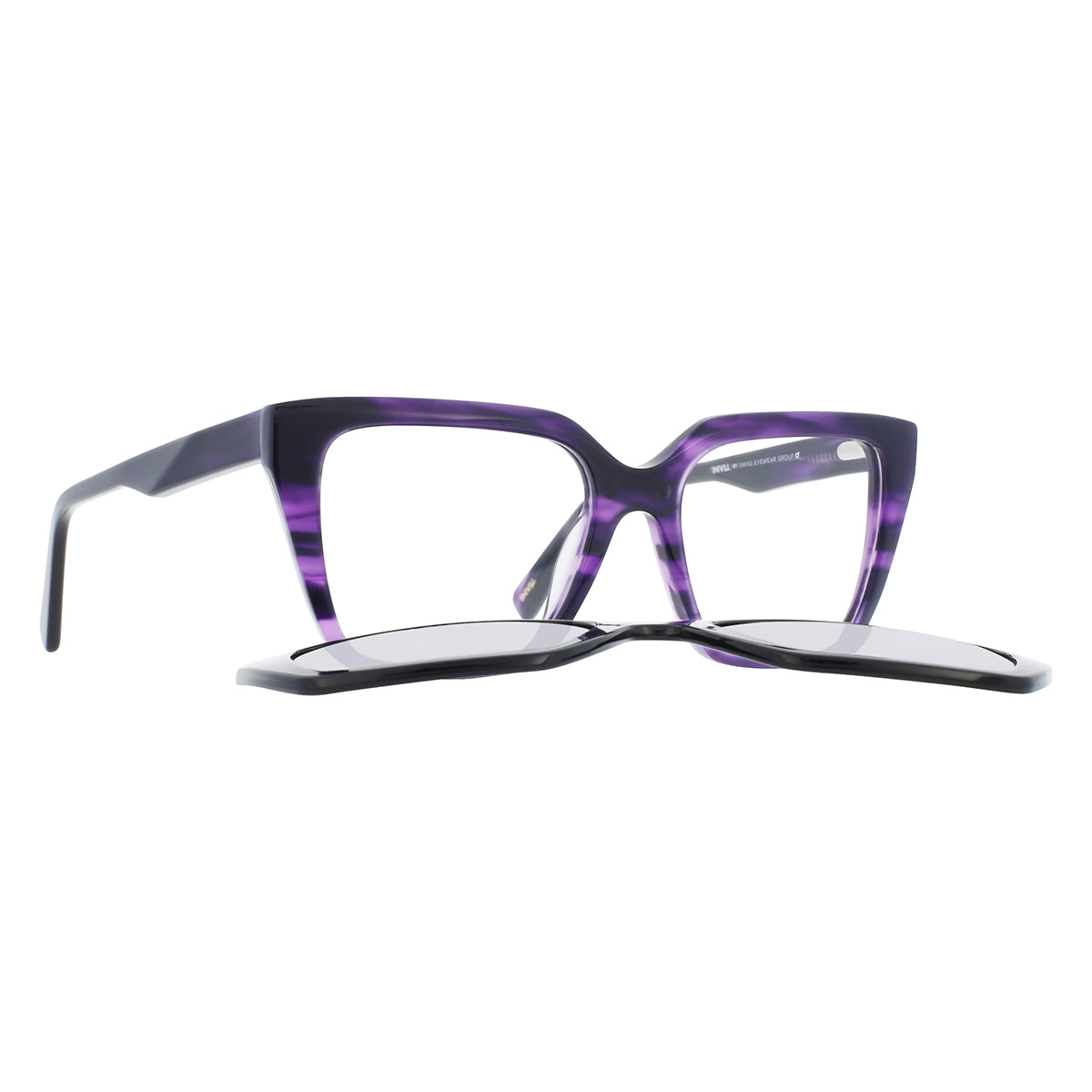 Occhiale da vista con clip-on da sole Invu IM42418