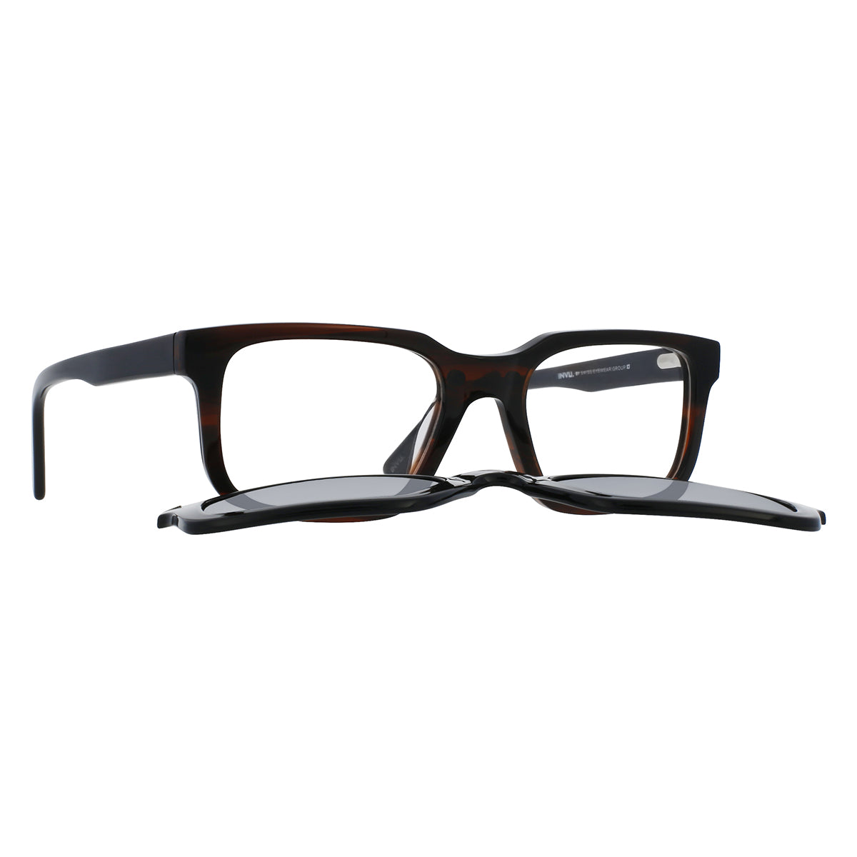 Occhiale da vista con clip-on da sole Invu IM42419