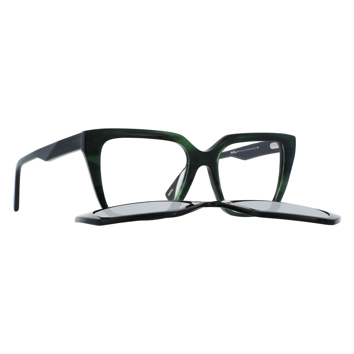 Occhiale da vista con clip-on da sole Invu IM42418