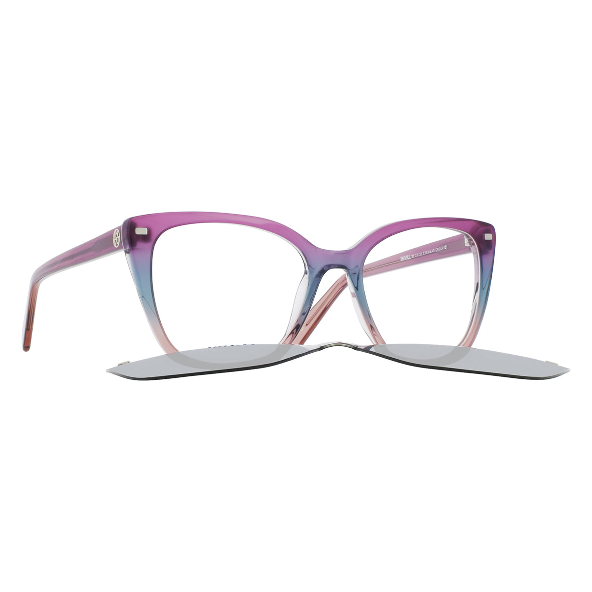 Occhiale da vista con clip-on da sole Invu IM42403
