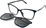 Occhiale da vista con clip-on da sole Invu M4205