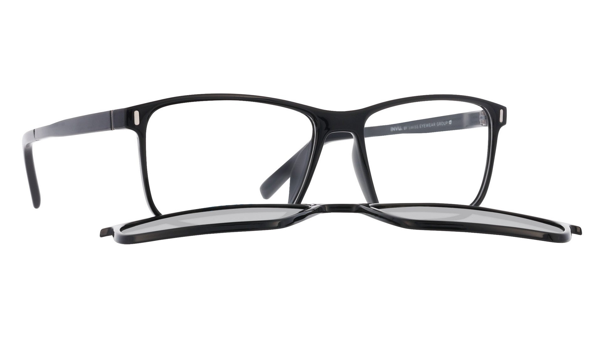 Occhiale da vista con clip-on da sole Invu IM42614