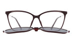 Occhiale da vista con clip-on da sole Invu IM42510