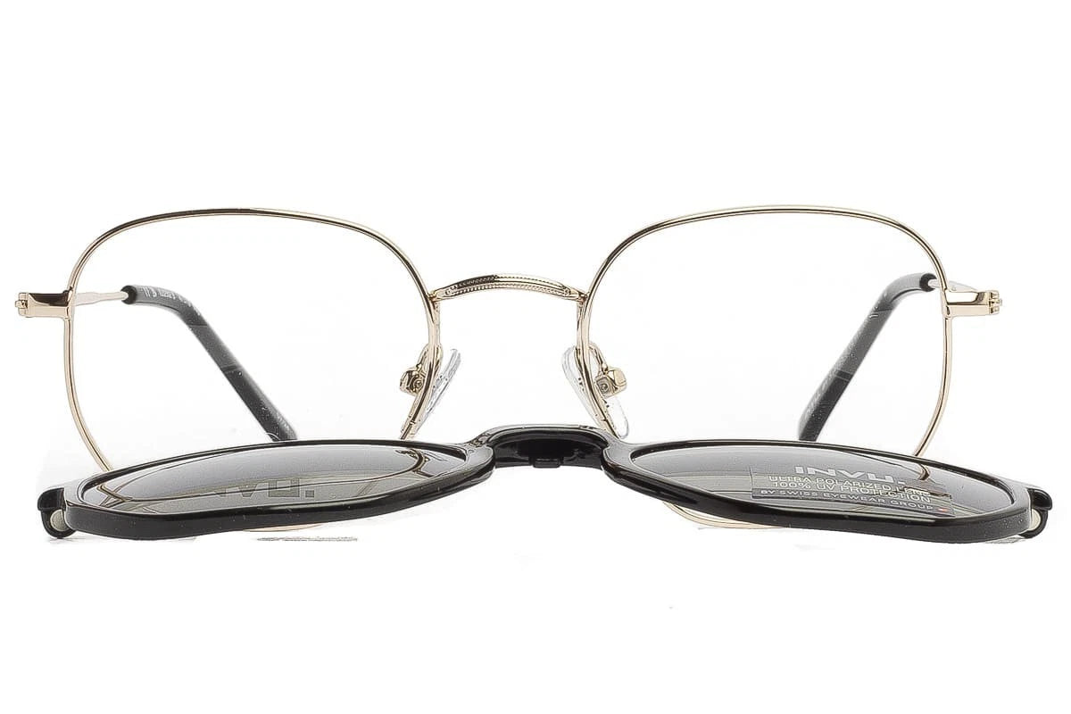 Occhiale da vista con clip-on da sole Invu IM32502
