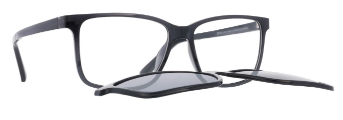 Occhiale da vista con clip-on da sole Invu IM42511