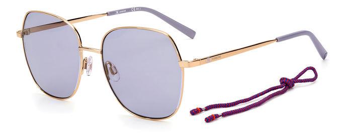 Occhiali da sole "M MISSONI" - modello MMI 0018/S - oro con lenti nere, oro con lenti lilla o bordeaux